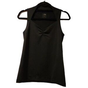 THE NORTH FACE tank sleeveless workout top black sweetheart neckline size Med